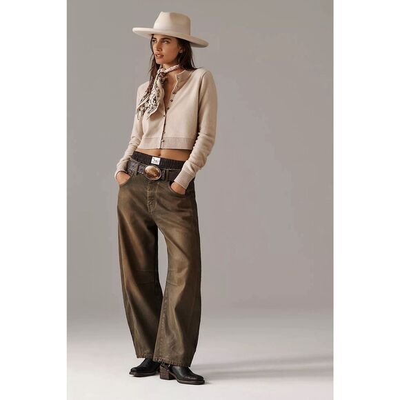 New Free People We The Free Good Luck Coated Jeans Size 31 - Picture 4 of 9